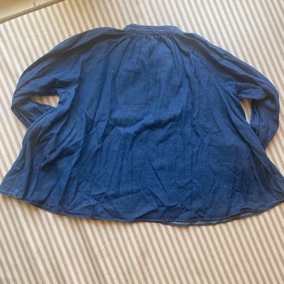 NWT Anthropologie Ne Quittez Pas Embroidered denim top - Picture 5 of 5